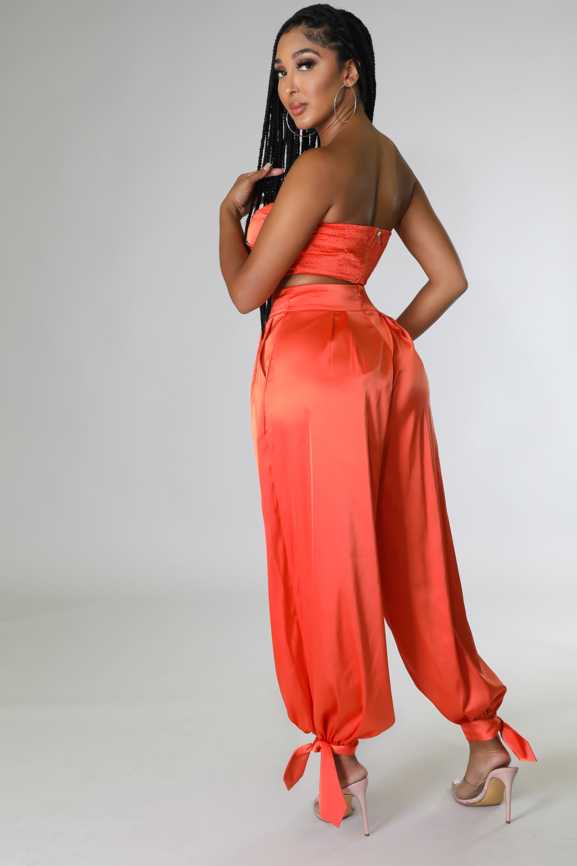 3 pcs Kari Satin Pant Set ( accessories not included)