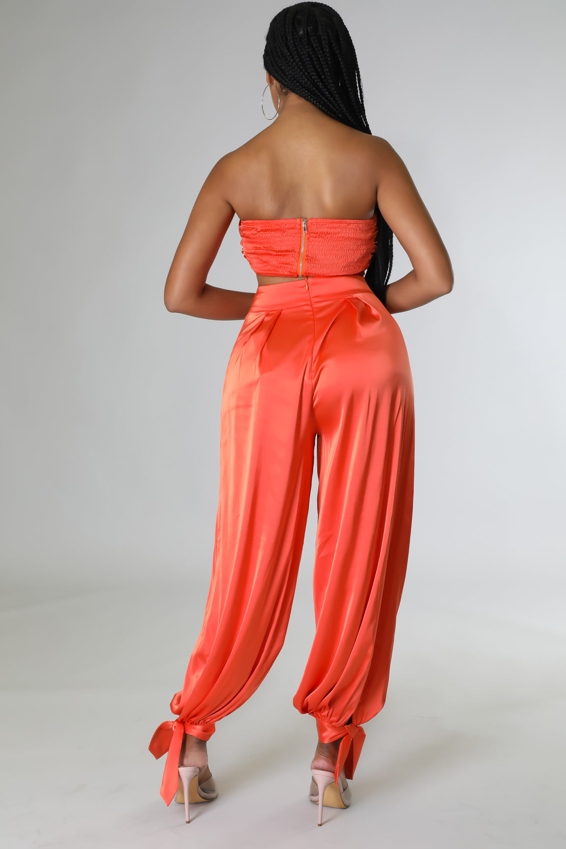 3 pcs Kari Satin Pant Set ( accessories not included)