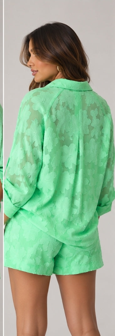 Lime short set