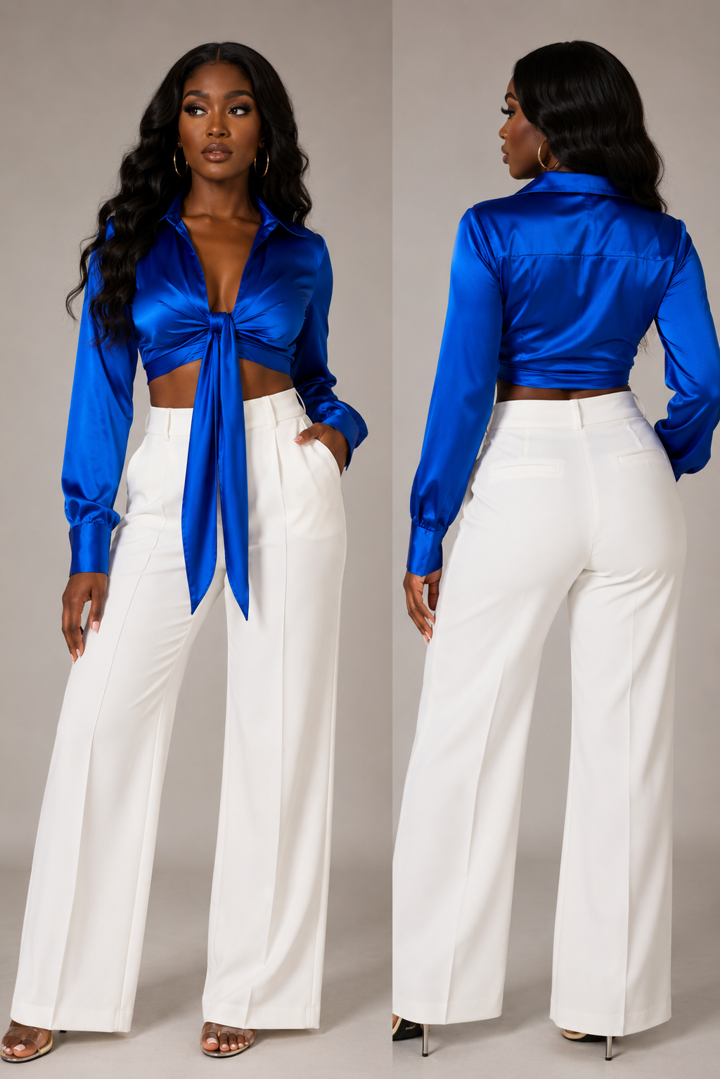 Satin crop top