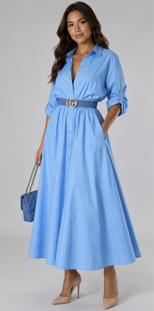 Blue dress (accessories are not included)