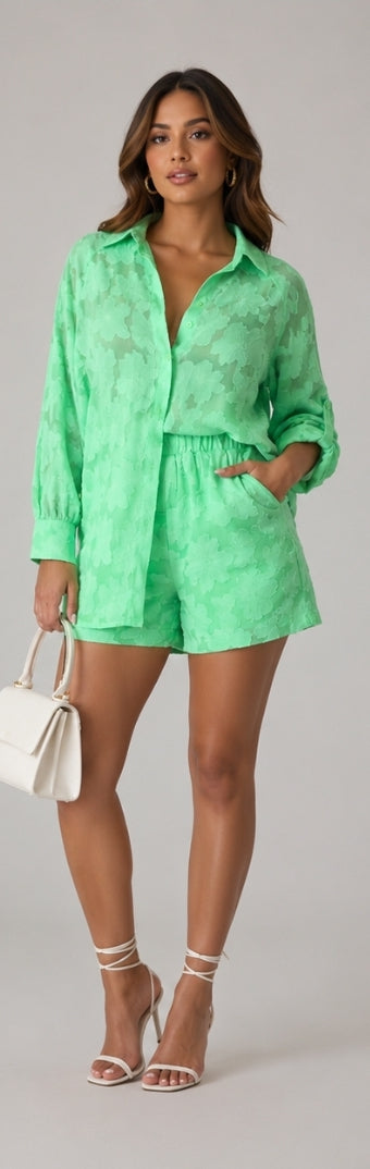 Lime short set