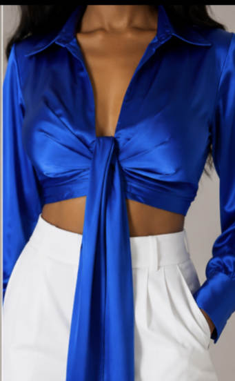 Satin crop top