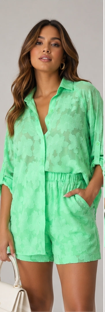 Lime short set