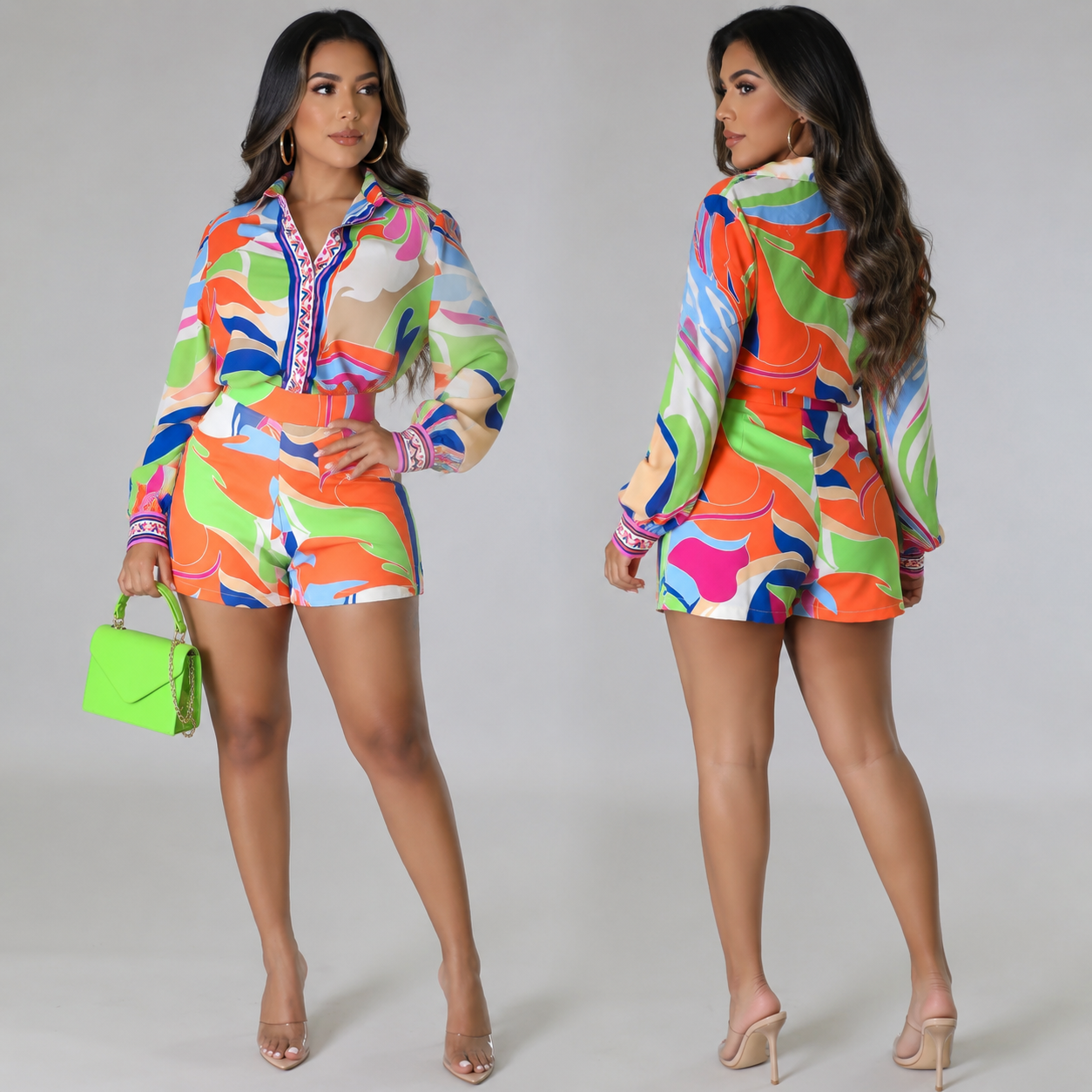 Tropical short set ( accessories are not included)