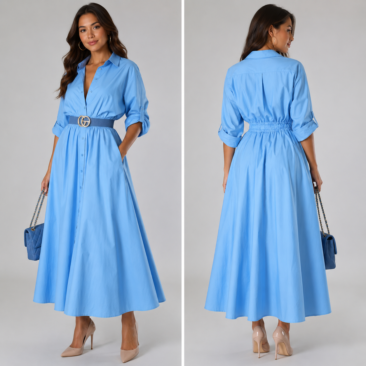 Blue dress (accessories are not included)