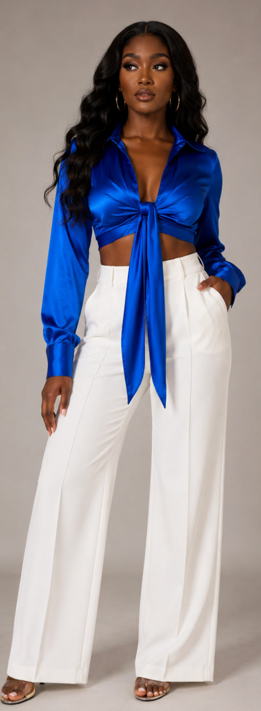 Satin crop top